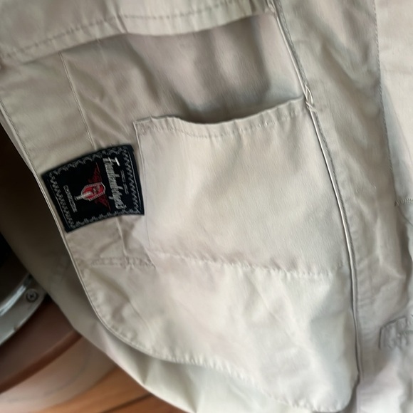 London Fog Trench Coat Shell Size 40 Short Mens Beige - Picture 6 of 6